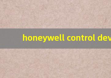 honeywell control device